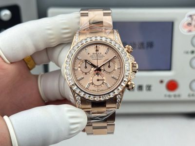 N Factory Rolex Daytona Dandong 7750 Movement 40*12.2mm 904L Steel All-Rose Gold Watch